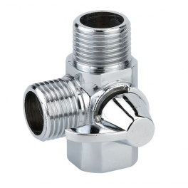 Reversing valve for shower column, chromed brass - Valentin - Référence fabricant : 86130000000