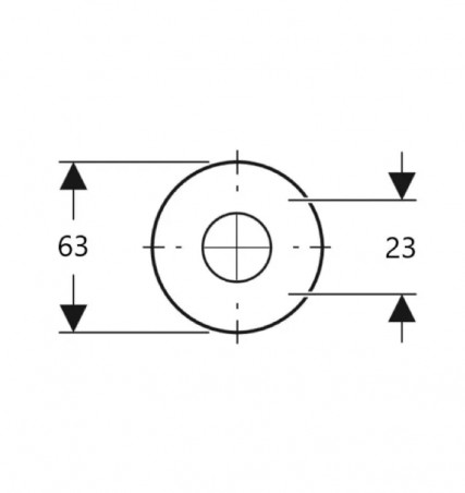Joint mécanisme de chasse Geberit diamètre 63x23 mm
