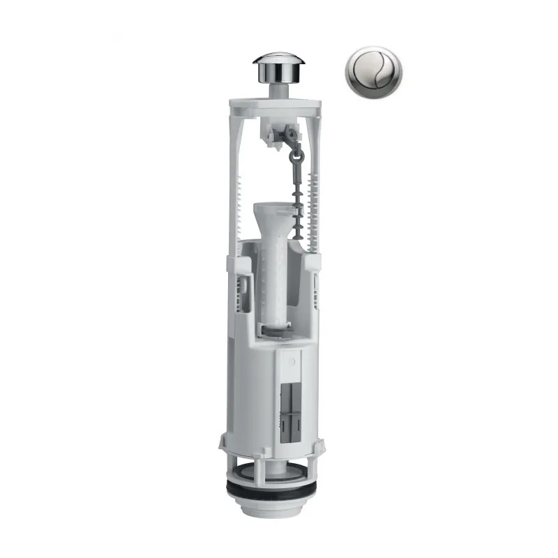 SIAMP Optima S toiletspoelmechanisme, dubbele drukknop, knop chroom