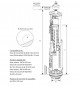 SIAMP Optima S toiletspoelmechanisme, dubbele drukknop, knop chroom