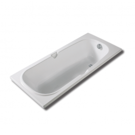 Ultra-compact built-in bathtub with integrated handles and 5 adjustable feet, 140 x 70 cm - Valentin - Référence fabricant : 52640000100