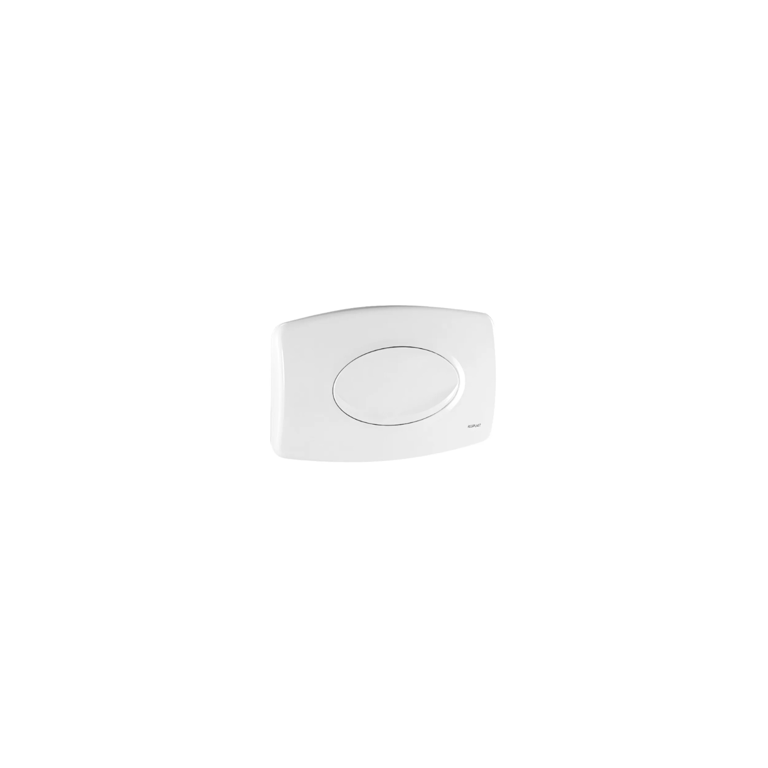 Plaque de commande réservoir WC encastré Regiplast simple volume, blanche