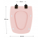 Toilet seat SELLES Cheverny, mandarin - ESPINOSA - Référence fabricant : COIABCHEVERNYROSJA