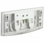 Wandbedieningspaneel voor Regiplast inbouwwc met twee volumes, wit