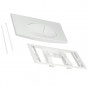 Wandbedieningspaneel voor Regiplast inbouwwc met twee volumes, wit