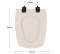 Toilet seat SELLES Cheverny, opaline - ESPINOSA - Référence fabricant : CHEVERNYOP