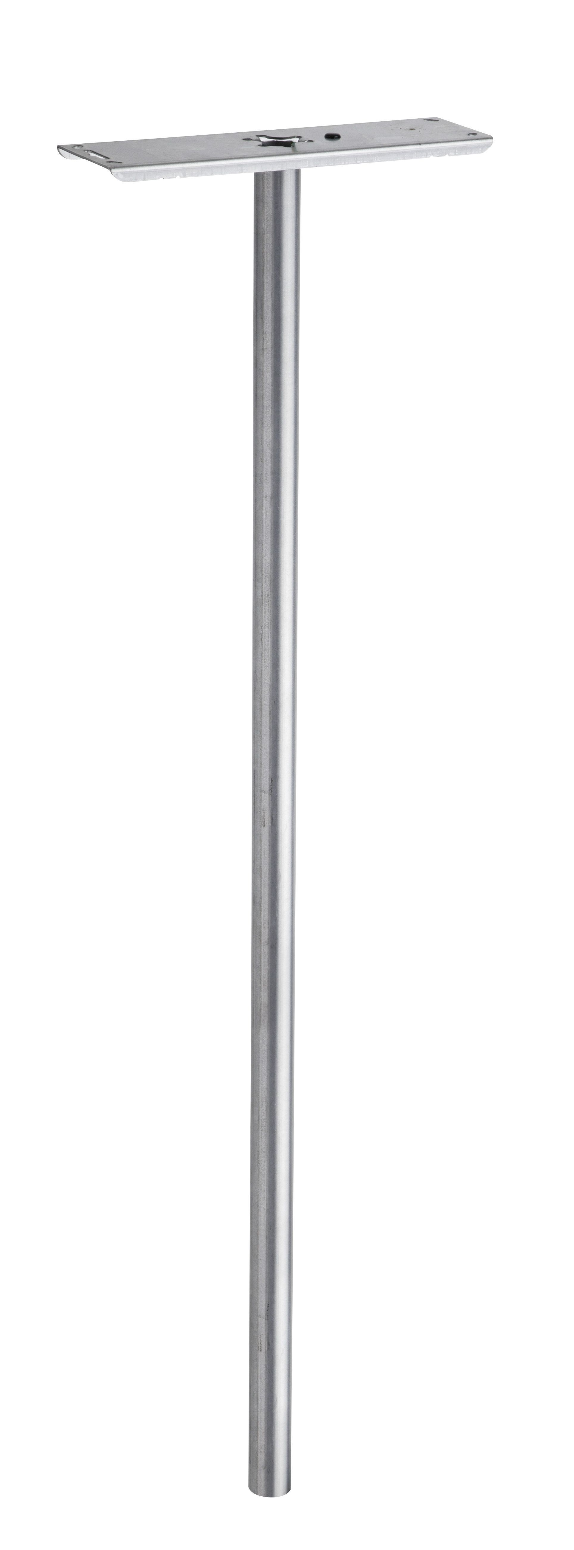 Poste buzón galvanizado, altura 110 cm, diámetro 4,5 cm