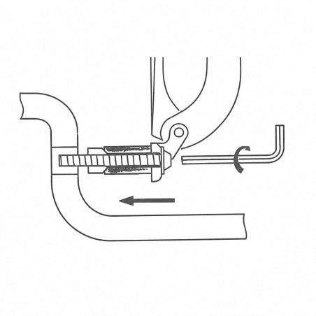 Solapa de asiento Selles Marly 1 pergamona opalina, fijación horizontal (1190086