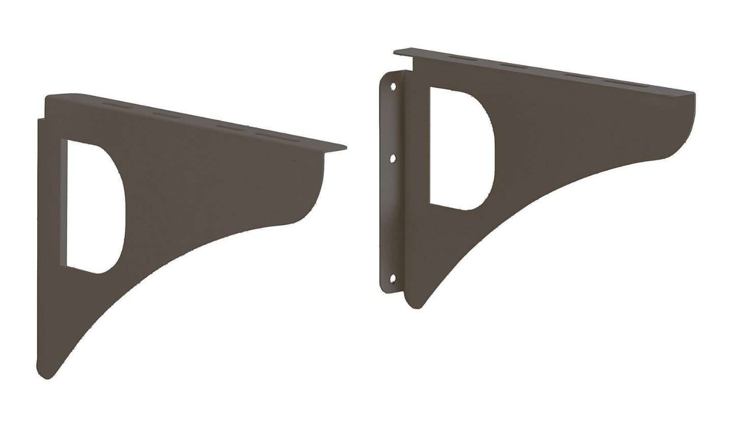 Wall bracket for mailboxes, anthracite grey design, 2 pieces