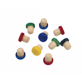 Cork wine stoppers, plastic head 10 pieces - Duhalle - Référence fabricant : 367888