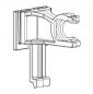 Clips support pour robinet flotteur réservoir encastré CESAME Clips support pour robinet flotteur réservoir encastré CESAME