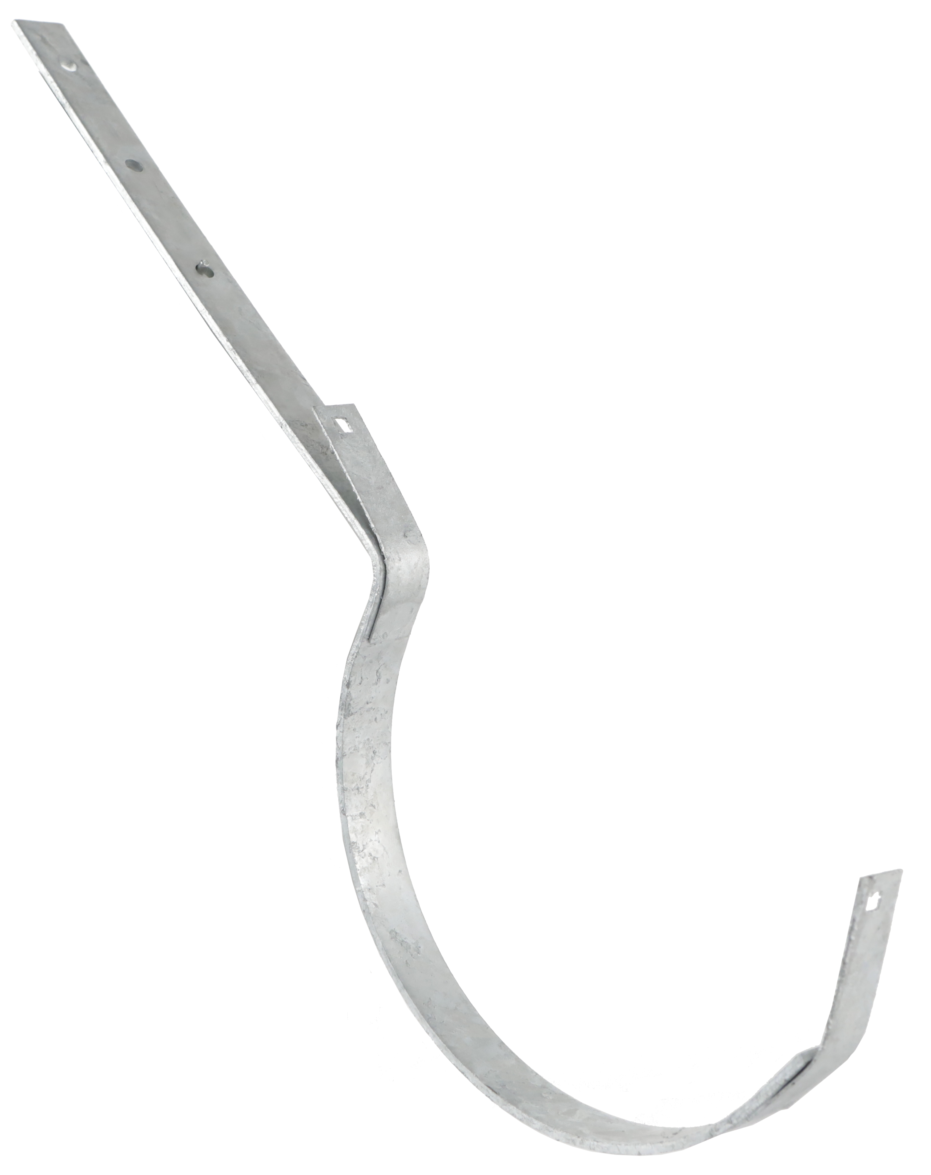 Crochet de gouttière Montpellier déviation 33, tige de 25 cm en acier galvanisé