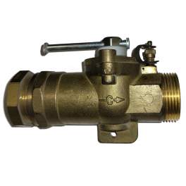 Tipo E, válvula de rótula de gas con placa base de PE 32/M33X42 - Gurtner - Référence fabricant : 24745