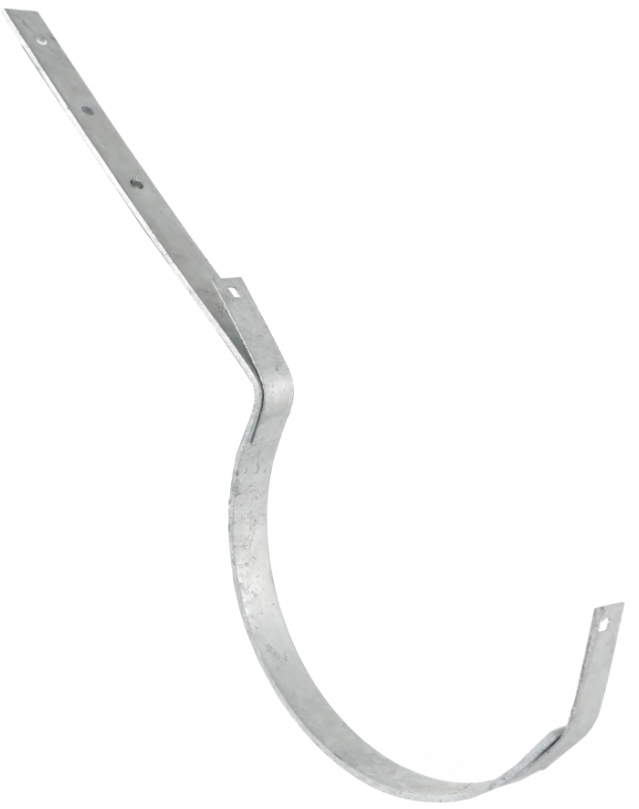 Crochet de gouttière Montpellier déviation 33, tige de 70 cm en acier galvanisé