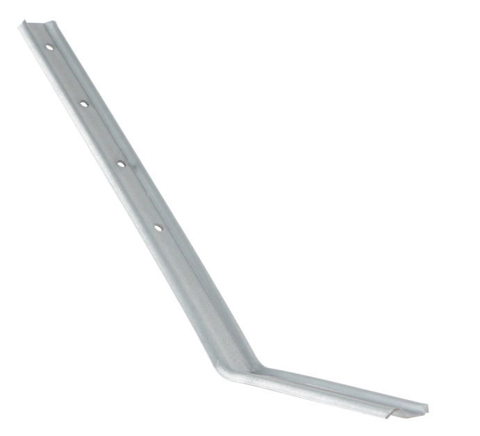 Hook tail 250 mm, ribbed back strap, galvanized steel