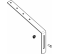 25 cm straight galvanized steel pole for gutter - Frenehard et Michaux - Référence fabricant : FREHAQSFHP0823C