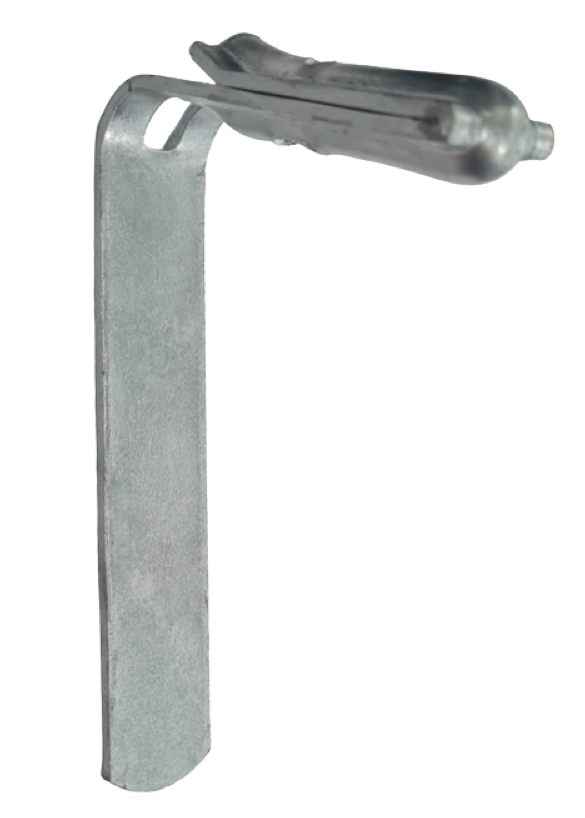 negrafix clamp for ribbed roof steel, without light, without screws