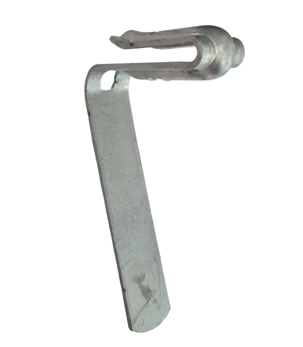 abrazadera negrafix para ganchos de canalón de fibrocemento, sin luz, sin tornillos