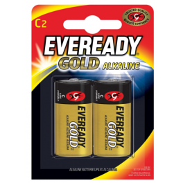 Battery C LR14, alkaline 1.5V eveready gold B2 - ENERGIZER - Référence fabricant : EVLR14