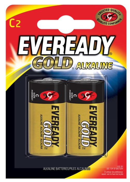 Batteria C LR14, alcalina 1,5V eveready oro B2