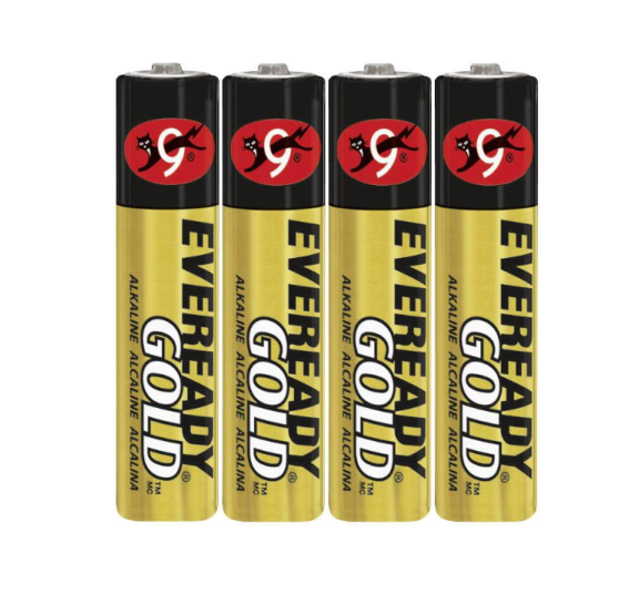 Battery AAA LR03, alkaline 1,5V eveready gold B4