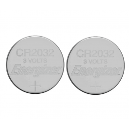 Pile plate CR2032 bouton Lithium 3V, 2 pièces - ENERGIZER - Référence fabricant : E2032B2S