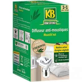 Diffuseur anti-moustiques sans insecticide - KB Home Defense - Référence fabricant : 705104