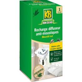 Recharge pour diffuseur anti-moustiques sans insecticide - KB Home Defense - Référence fabricant : 705112
