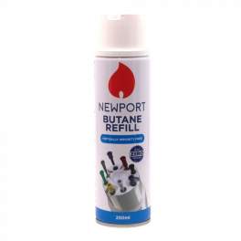 Lighter gas refill 250 ml, with 8 tips - Newport - Référence fabricant : 470310