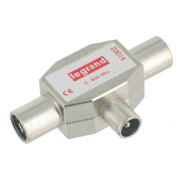 9.5 mm TV splitter - 1 male input, 2 female outputs - LEGRAND - Référence fabricant : 91002