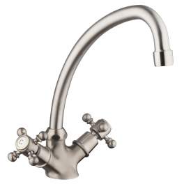 Sink mixer with movable spout, steel grey - PF Robinetterie - Référence fabricant : 1885PW