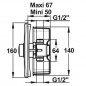 Inbouw douchekraan MM 15W