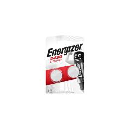 Button cell CR2430, 3V Lithium, set of two batteries. - ENERGIZER - Référence fabricant : E2430B2
