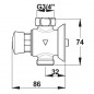 MM20x27 Presto 60 kraan