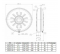 Jarrón circular plano D.38 10L - Thermador - Référence fabricant : THRVE3810