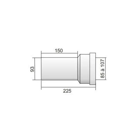 WC Sleeve Male D.93