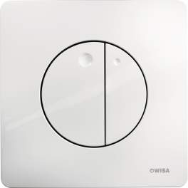 Weiße Bedienplatte Quadro Gaia DF - WISA - Référence fabricant : 8050417001