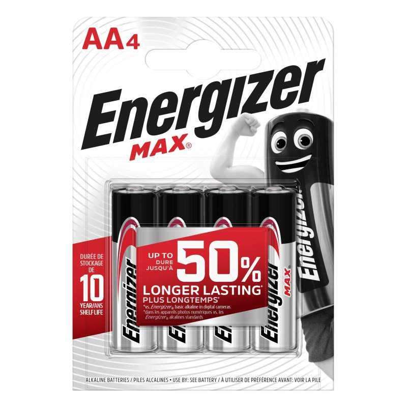AA LR6 Max battery, pack of 4 batteries.