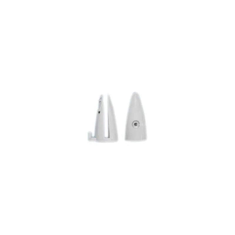 Witte bodemgeleider voor 6 mm glas