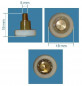 Excentrisch wiel diameter 18 mm dikte 19 mm as diameter 5 mm
