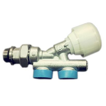 Single pipe valve with horizontal plunger Diam. 16 cm Centre distance 3,5 cm