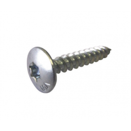 Wooden screw with large head 6 x 35, white zinc plated steel, 20 pieces - I.N.G Fixations - Référence fabricant : A851830