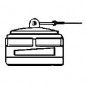 Symmetrische plug 50x60 messing