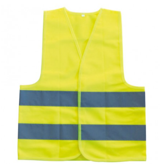 Yellow fluorescent safety vest standard