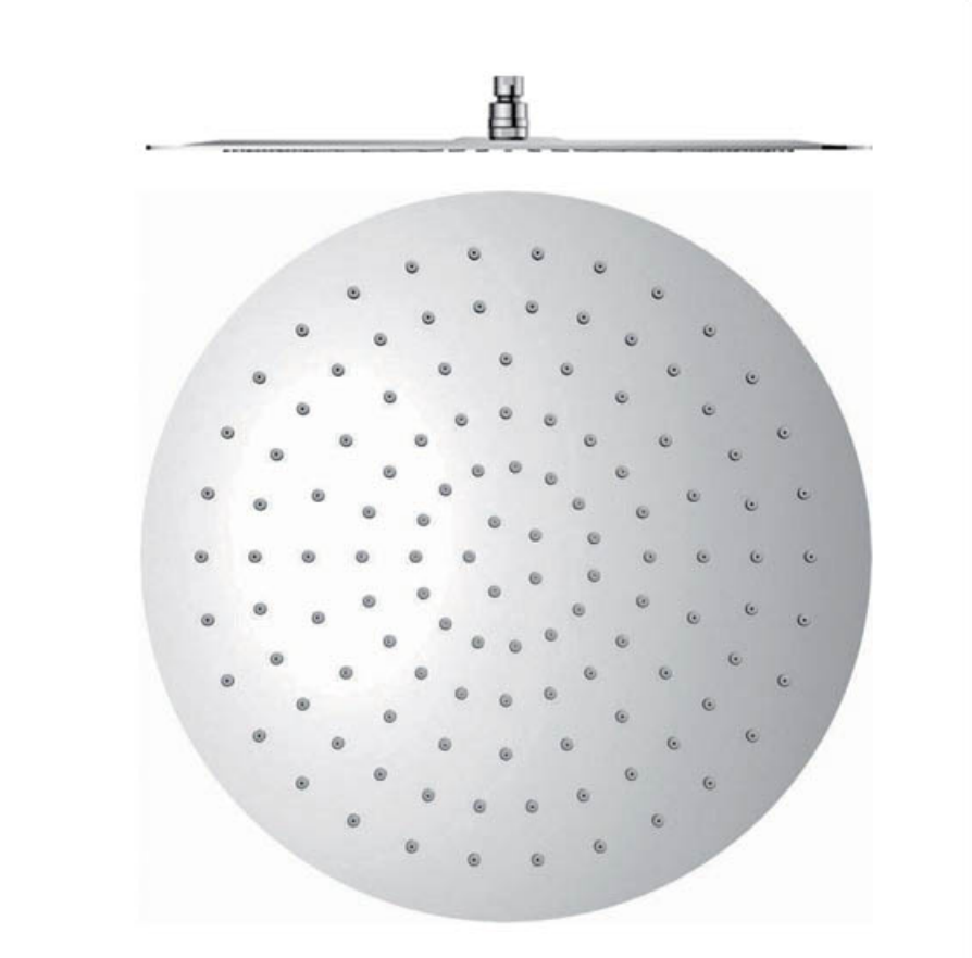 Extra-flat shower head, 20 cm, 15x21 on ball joint