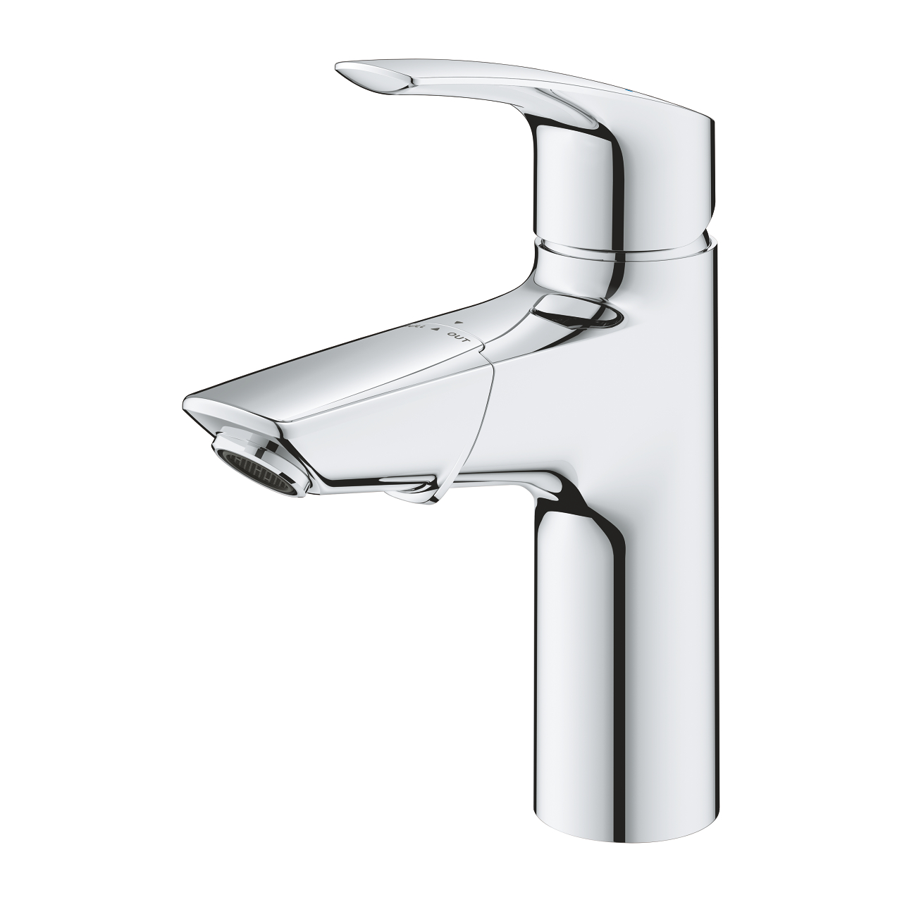 Single lever basin mixer size M with pull-out spout Eurosmart Chrome