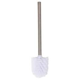 White ball toilet brush with stainless steel handle 141191 - MSV-Spirella - Référence fabricant : 736554 - 141191
