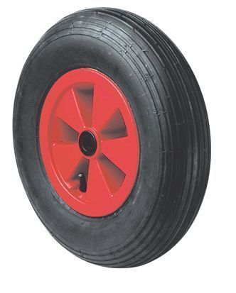 Pneumatic wheel of handling black rubber 400 mm, 200 kg