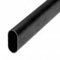 Tubo colgante 30x15mm, 1 metro, acero negro