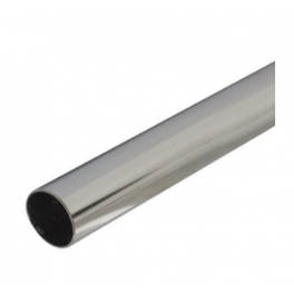 Round hanging tube, diameter 25, 2 meters, chromed steel - CIME - Référence fabricant : 50744